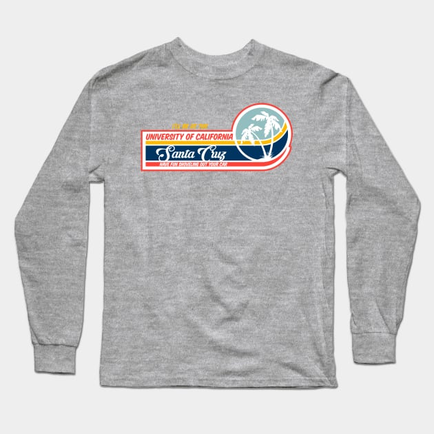 UC Santa Cruz UCSC Classic Surfer Design Long Sleeve T-Shirt by Vector Deluxe